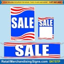 SKTSTP Sale Patriotic Holiday Small Sign Kit 4 Pcs